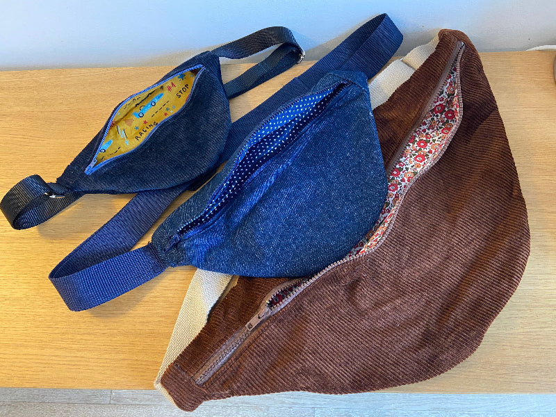 Sac banane personnalisé en tissu